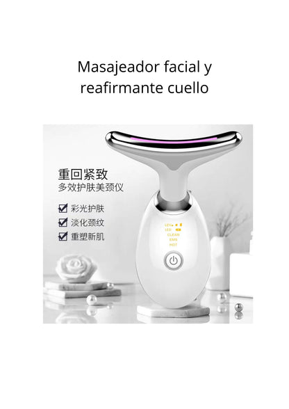 Masajeador facial y reafirmante cuello
