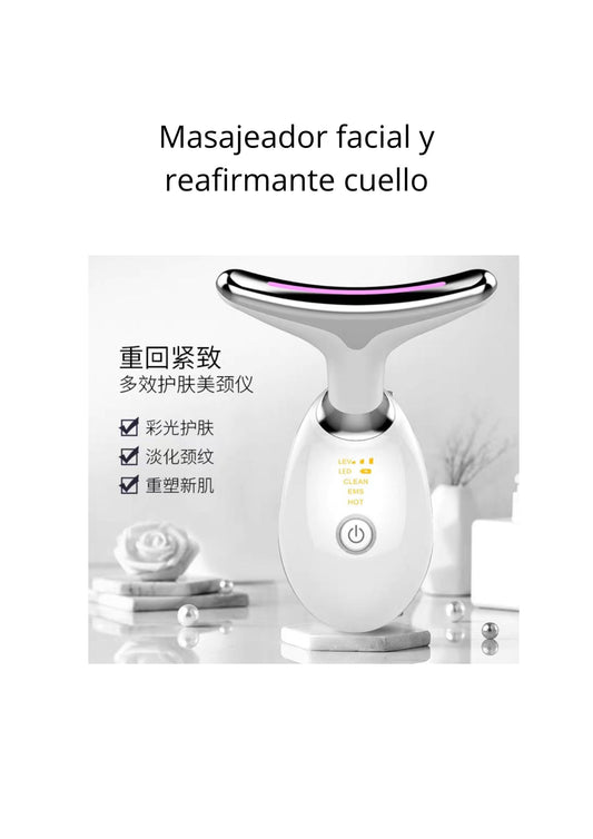 Masajeador facial y reafirmante cuello