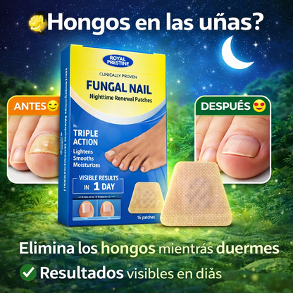 “Tratamiento nocturno para eliminar hongos en uñas”