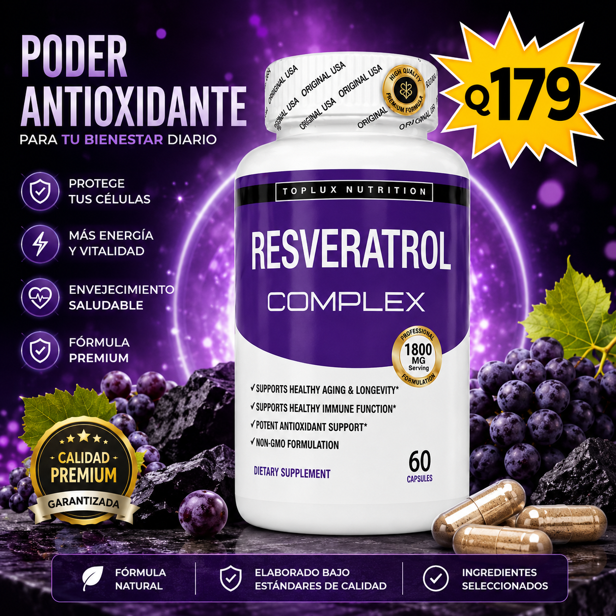 Resveratrol || REJUVENECIMIENTO NATURAL