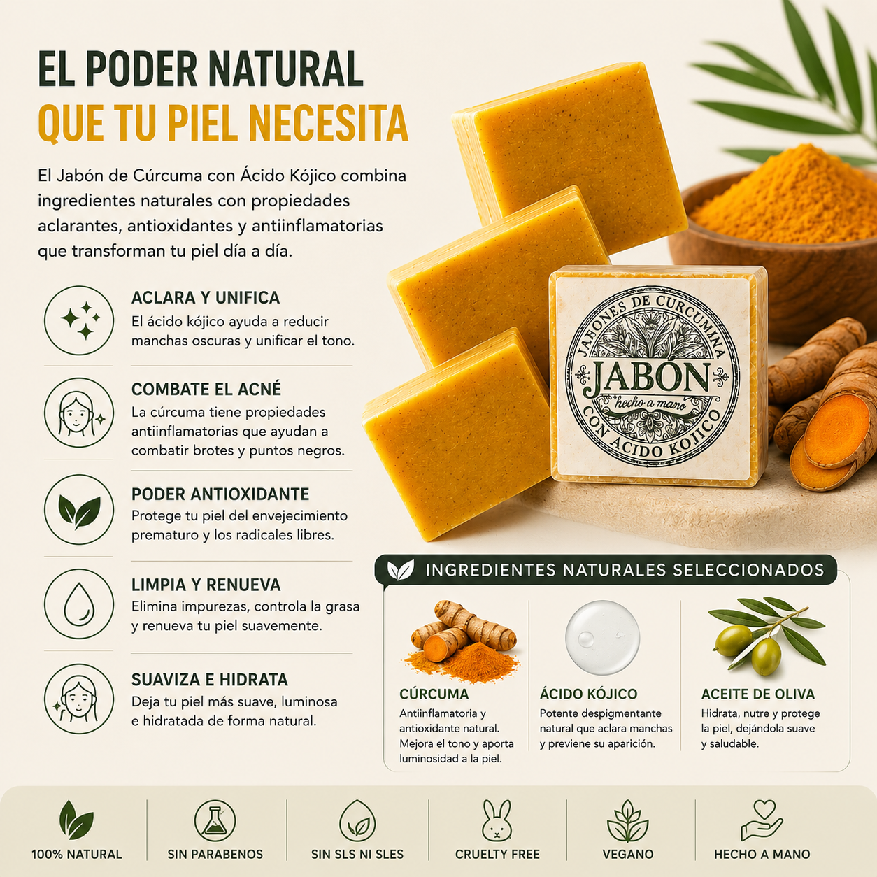 Trio de Jabón de Curcuma
