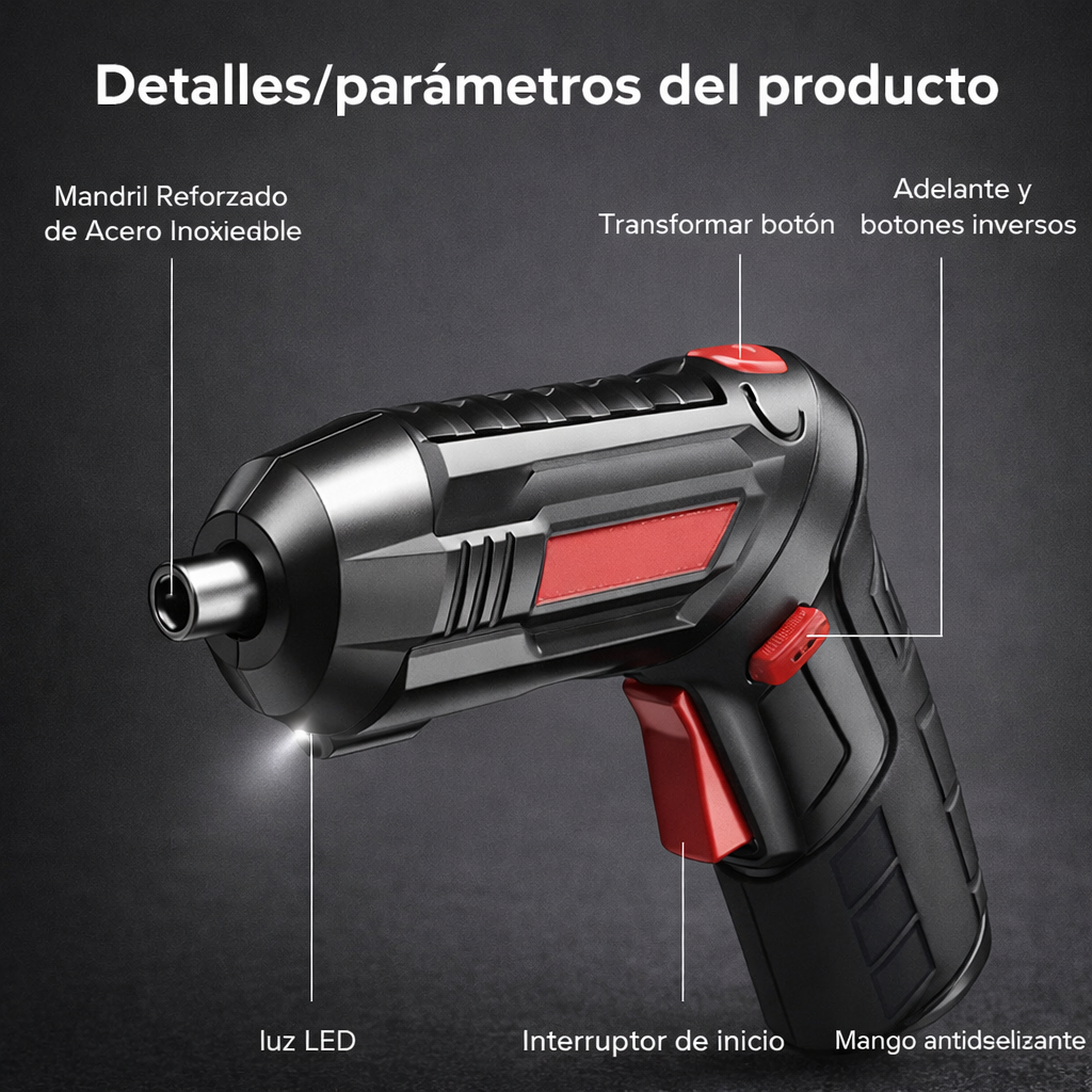 DESTORNILLADOR INALAMBRICO 48 PZS || Potencia y precisión en tus manos