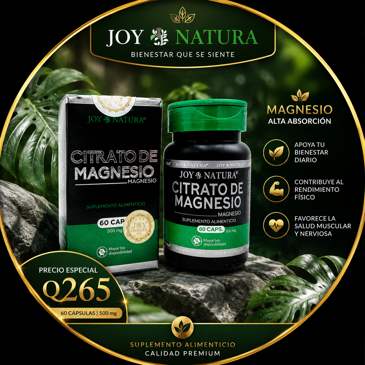 CITRATO DE MAGNESIO 60 CAPS