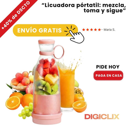 Licuadora portátil Fresh: mezcla, toma y sigue