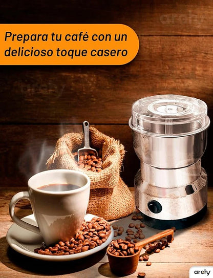 Molino Eléctrico Multifuncional para Café, Semillas y Especias ¡Sabor Fresco en Segundos!