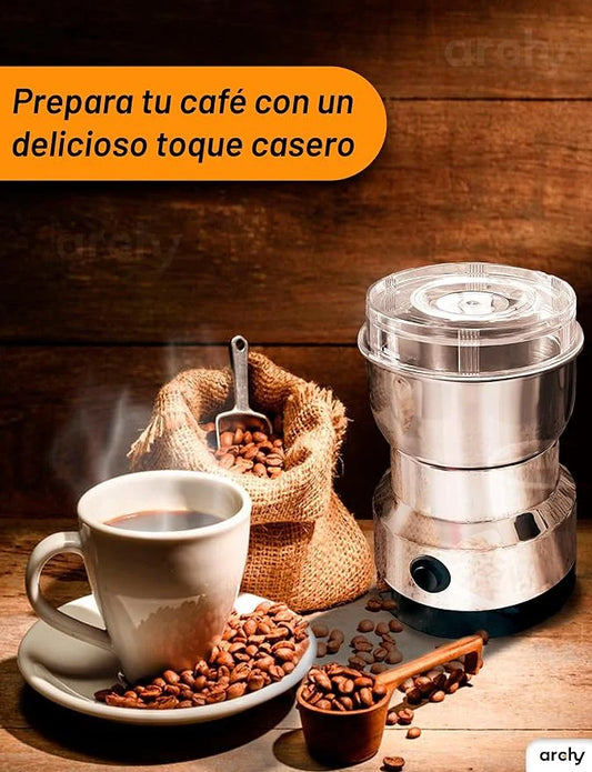 Molino Eléctrico Multifuncional para Café, Semillas y Especias ¡Sabor Fresco en Segundos!