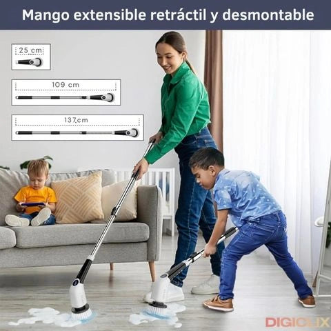 CEPILLO ELÉCTRICO DE LIMPIEZA 9 EN 1