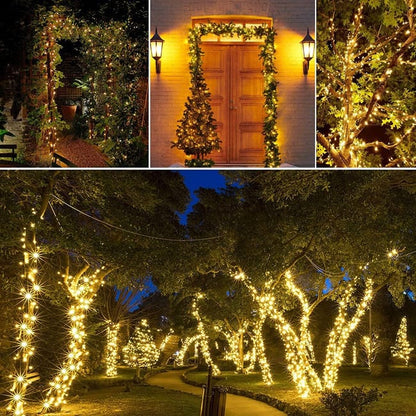 Kit de 100 luces con panel solar