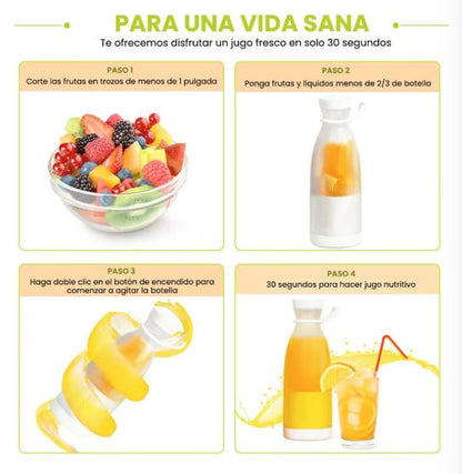 Licuadora portátil Fresh: mezcla, toma y sigue