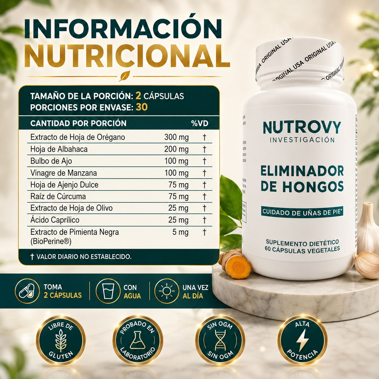 Nutrovy Eliminador De Hongos Uñas || PROMOCIÓN EXCLUSIVA SOLO POR HOY